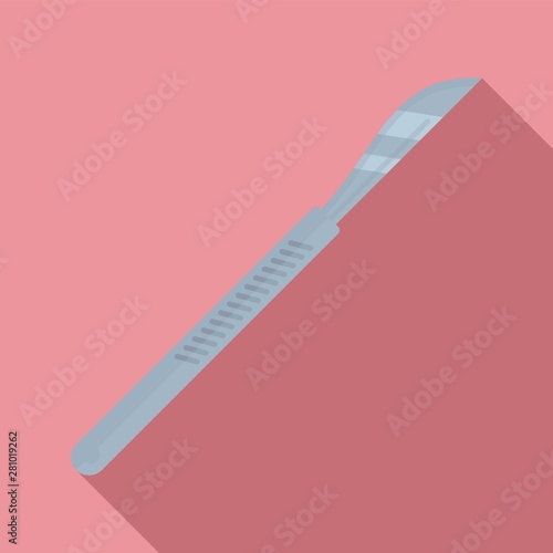 Scalpel icon. Flat illustration of scalpel vector icon for web design