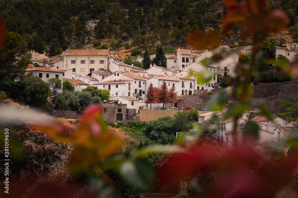 Obraz premium Grazalema one of the famous white towns from Cadiz region at Andalucia, Spain.