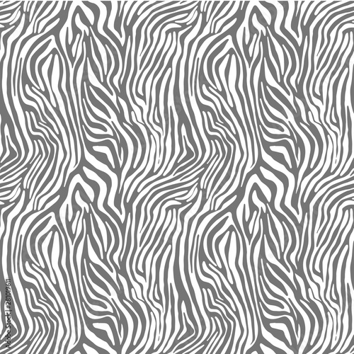 Zebra print. Vector animal seamless pattern