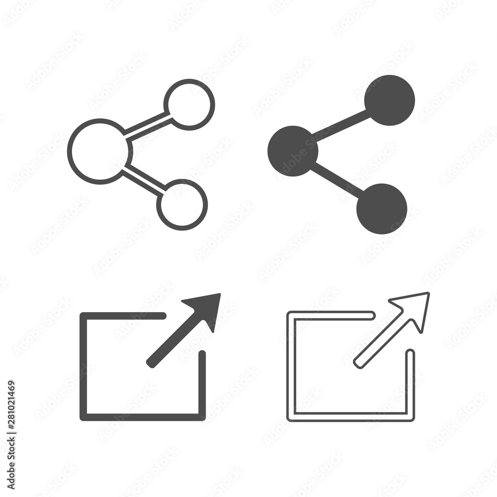 Share icon image and arrow vector illustration Share icon image and arrow vector illustration