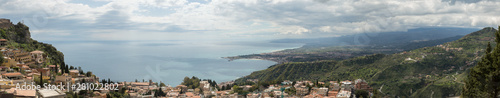 view of the town of Taormina in Sicily