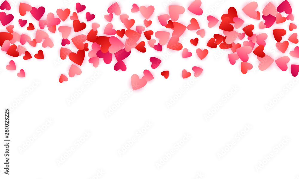 Red flying hearts bright love passion vector background. Red flying hearts bright love passion vector background.