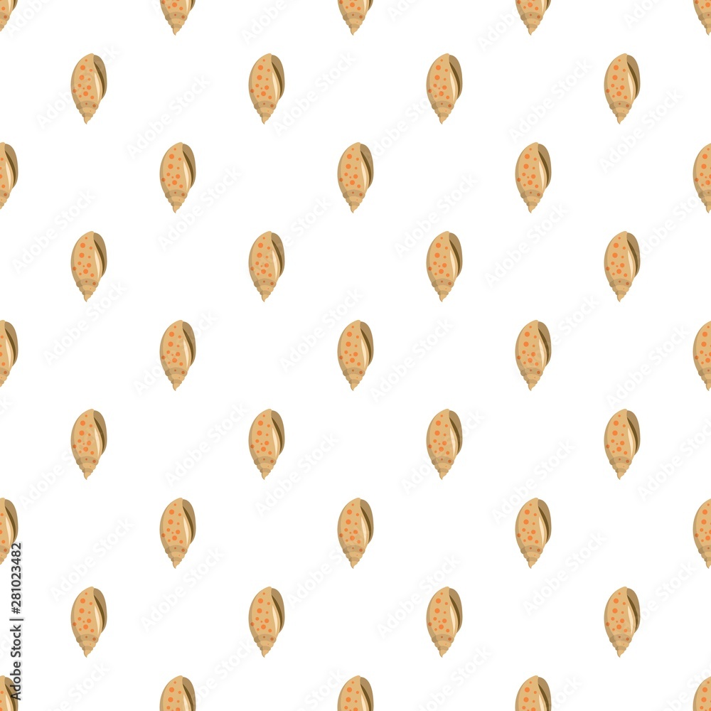 Sea shell pattern seamless vector repeat for any web design
