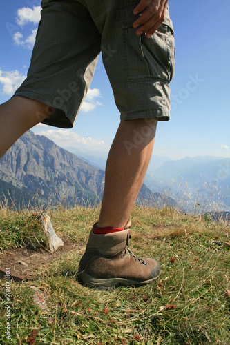 Detailansicht Bergwanderer