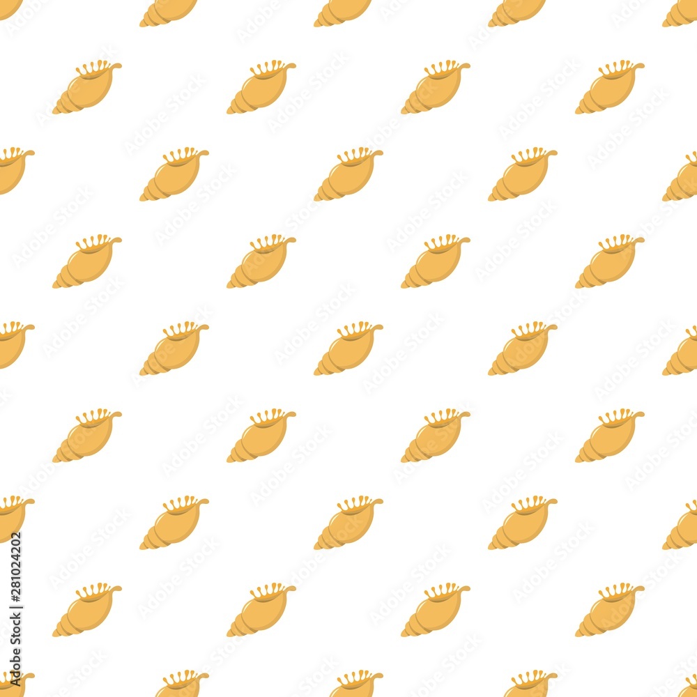 Exotic shell pattern seamless vector repeat for any web design