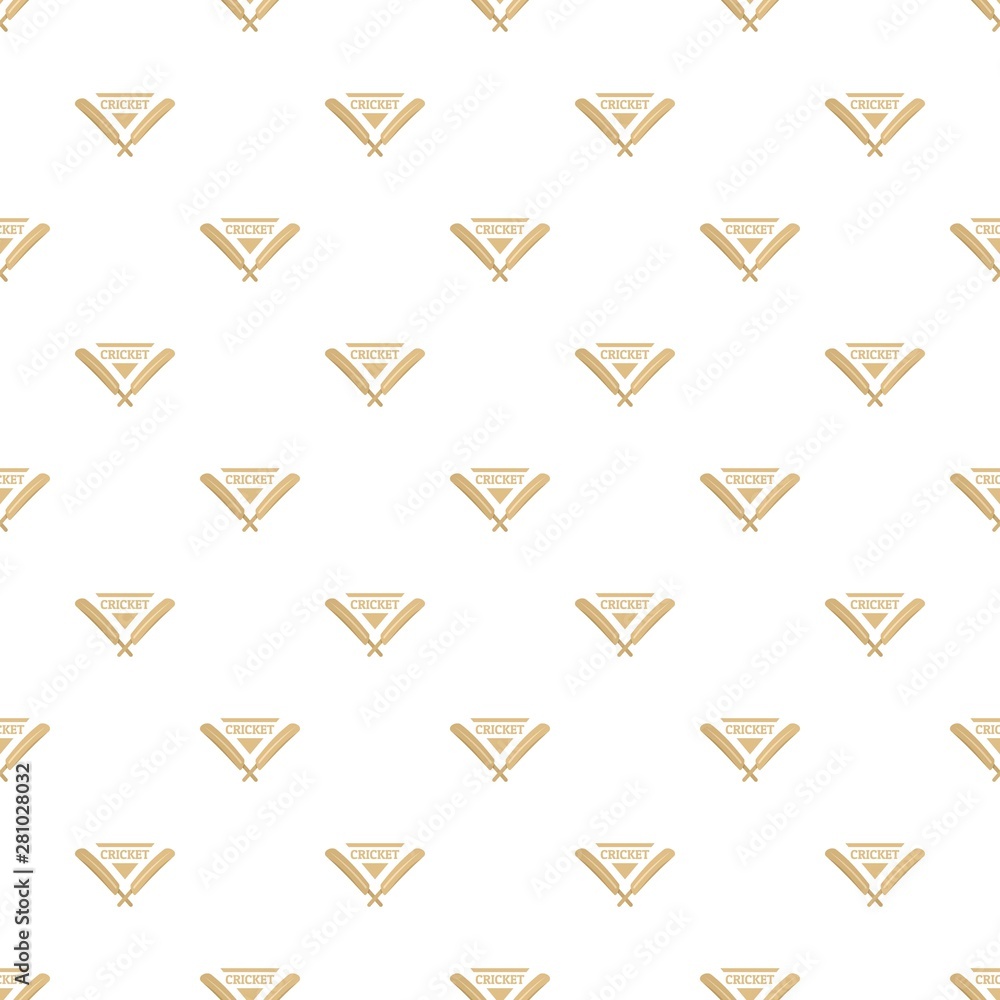 Wood cricket bats pattern seamless vector repeat for any web design Wood cricket bats pattern seamless vector repeat for any web design