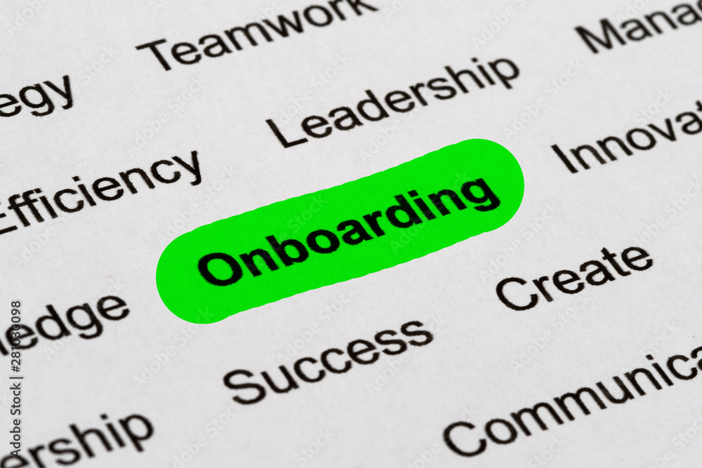 Customer Service Business Buzzwords, Highlighted on White Paper - Onboarding Customer Service Business Buzzwords, Highlighted on White Paper - Onboarding
