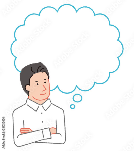 Wallpaper Mural ふきだしと男性 Torontodigital.ca