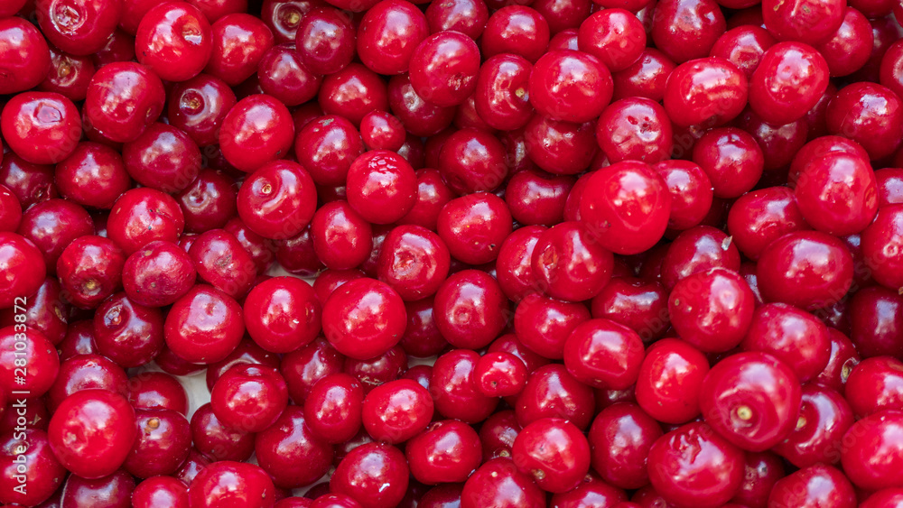 a red cherry closeup