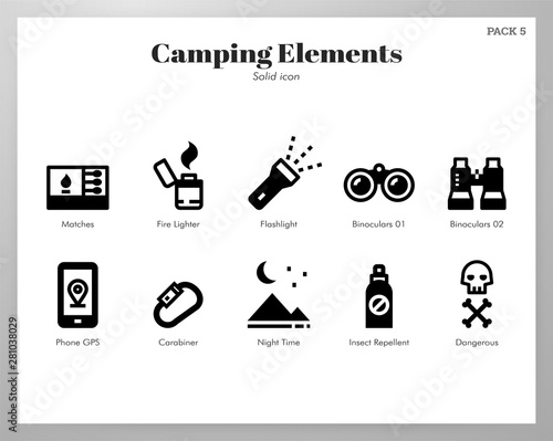 Camping elements Solid pack
