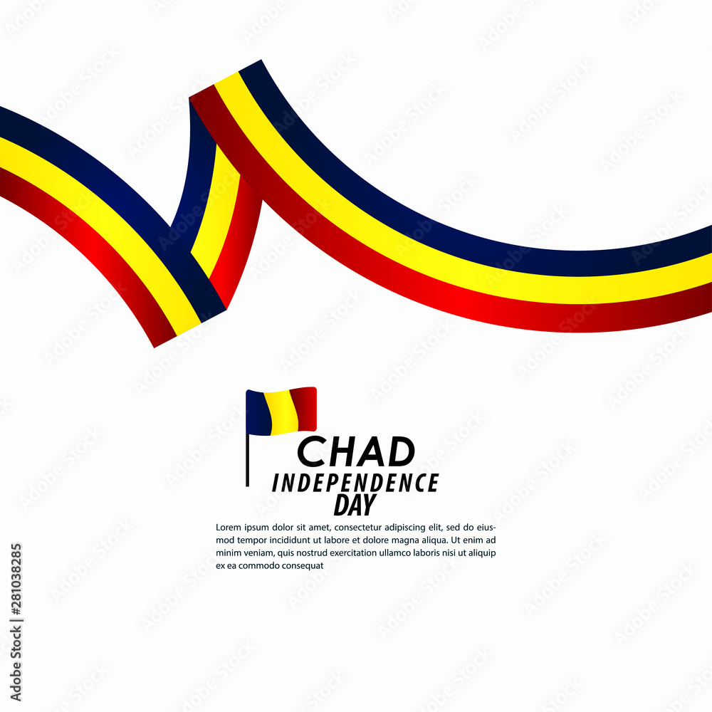 Chad Independence Day Celebration Vector Template Design Illustration Chad Independence Day Celebration Vector Template Design Illustration