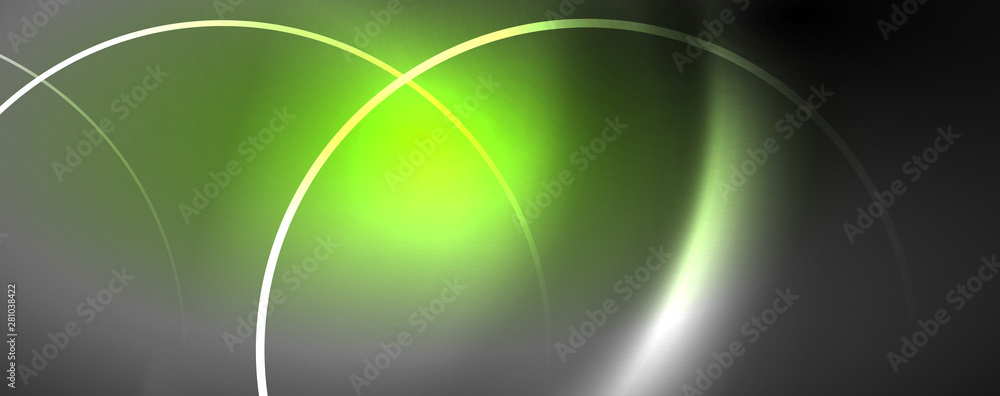 Shiny neon lights, dark abstract background with blurred magic neon light curved lines Shiny neon lights, dark abstract background with blurred magic neon light curved lines