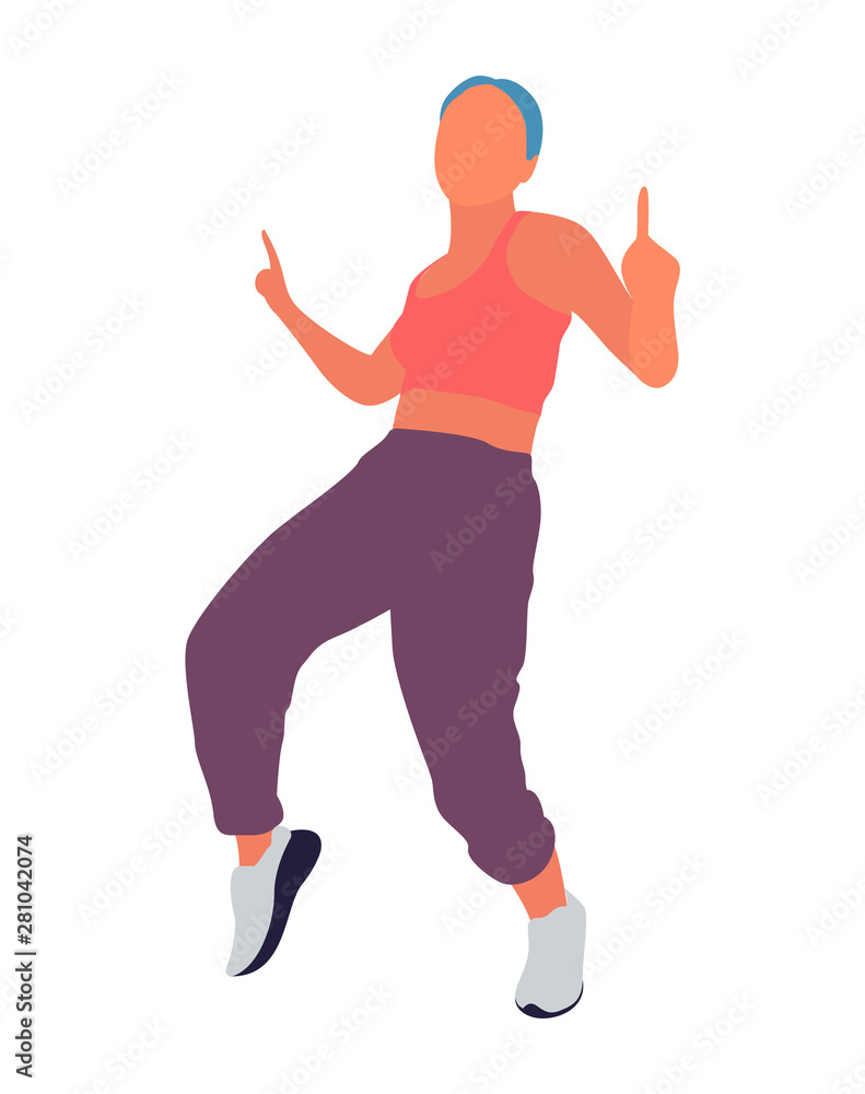 Vector isolated dancing woman. Dancing woman - Vector Vector isolated dancing woman. Dancing woman - Vector
