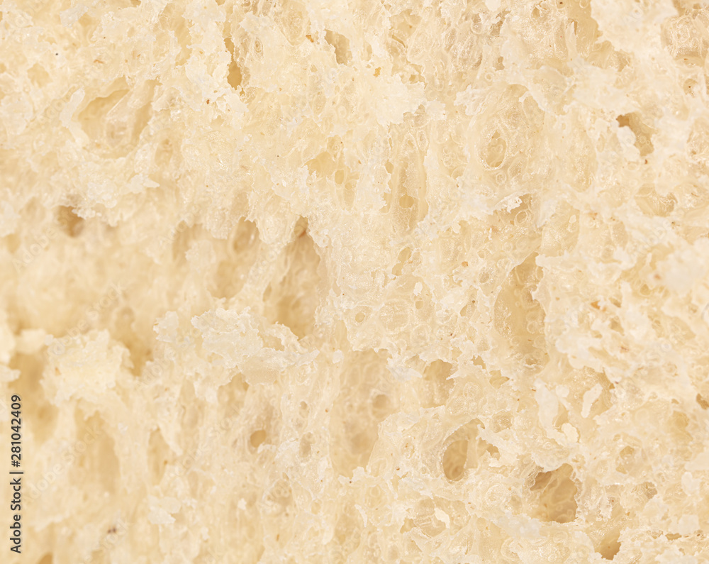 The flesh of bread as an abstract background