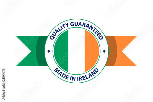 Made in Ireland quality stamp. Vector illustration photo