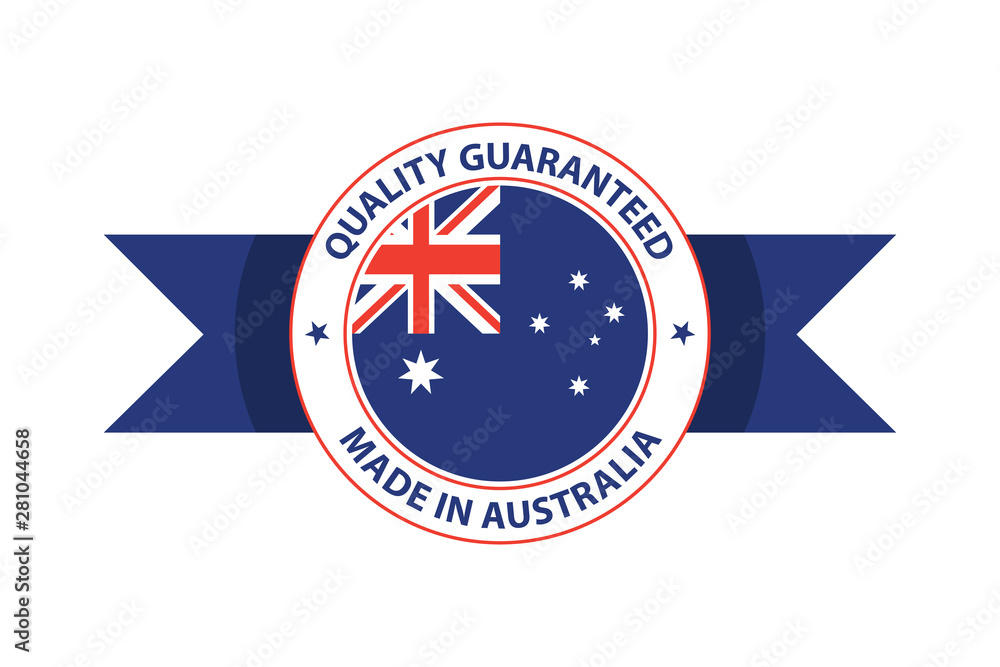 Made in Australia quality stamp. Original vector illustration