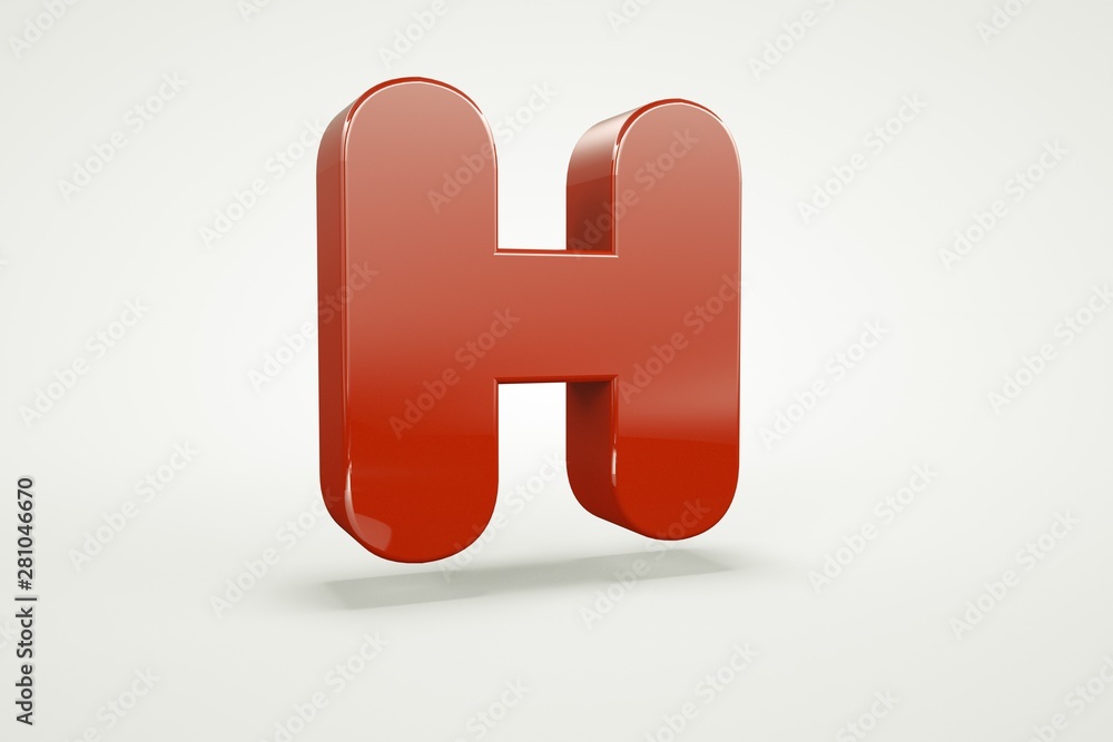 Obraz premium 3d letter collection.letter H