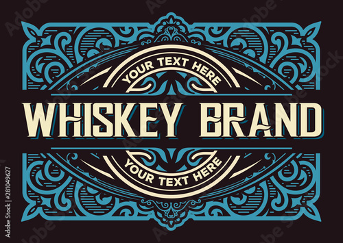 Western design for packing. vector layered