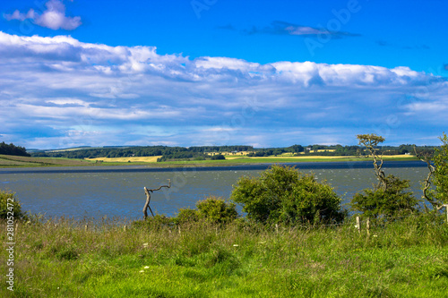 Rural landscape. River Ythan, Aberdeenshire, Scotland, UK photo