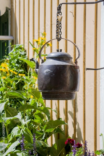 watering can in the garden