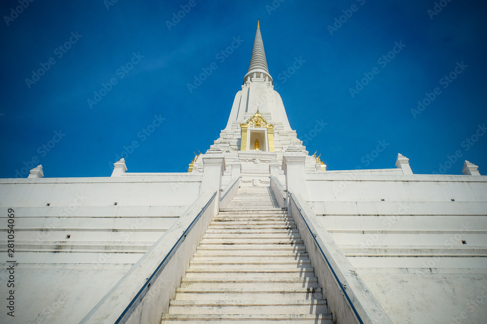 White Pagoda at Ayutthaya,Thailand