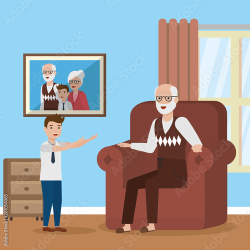 people family flat design image