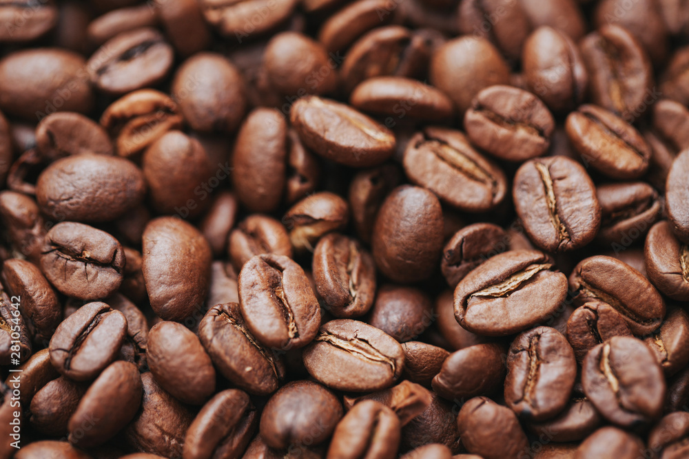 Coffee beans dark artistic background. Coffee beans dark artistic background.