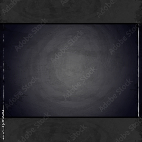 Blank black chalkboard blackboard background
