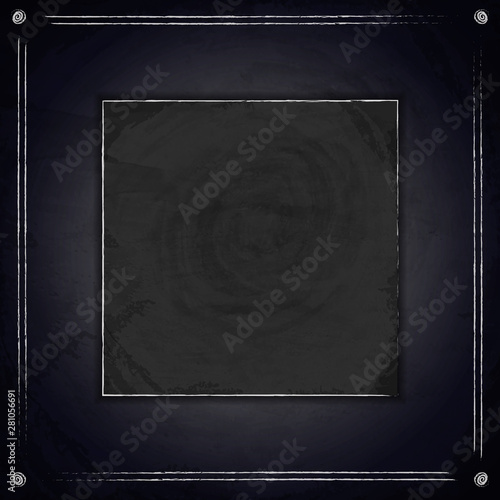 Blank black chalkboard blackboard background