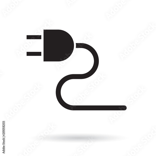 electric plug icon- vector illustration