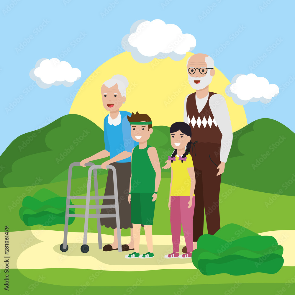 people family flat design image people family flat design image