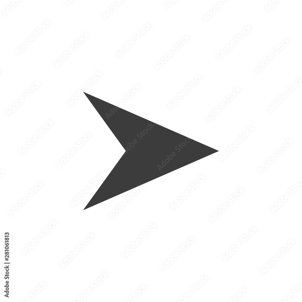 Arrow, forward icon. Vector illustration, flat design. Arrow, forward icon. Vector illustration, flat design.