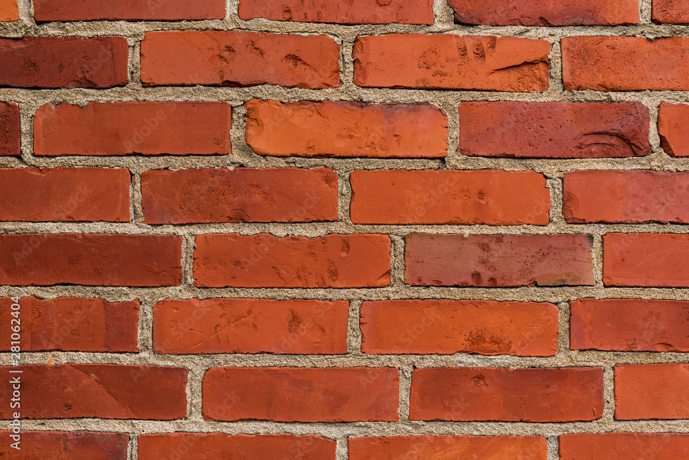 Red brick wall as background Red brick wall as background