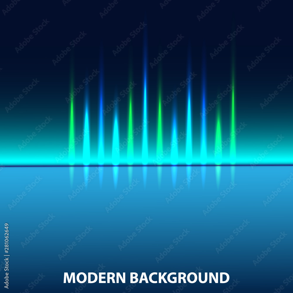 Blue modern background vector image