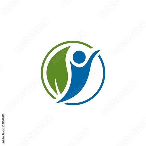 green leaf ecology nature element with people