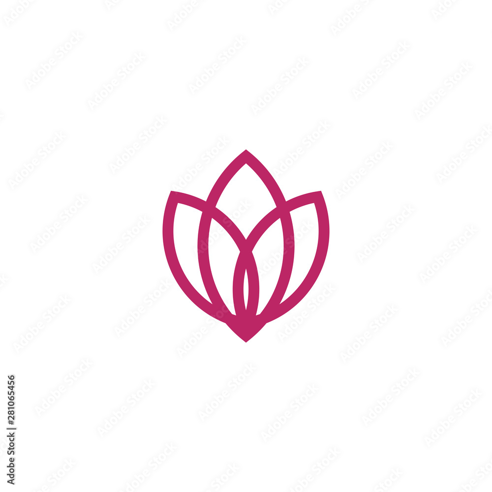 Lotus flower logo design vector template Lotus flower logo design vector template
