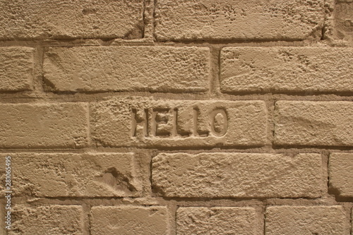 ブロック文字　ハロー