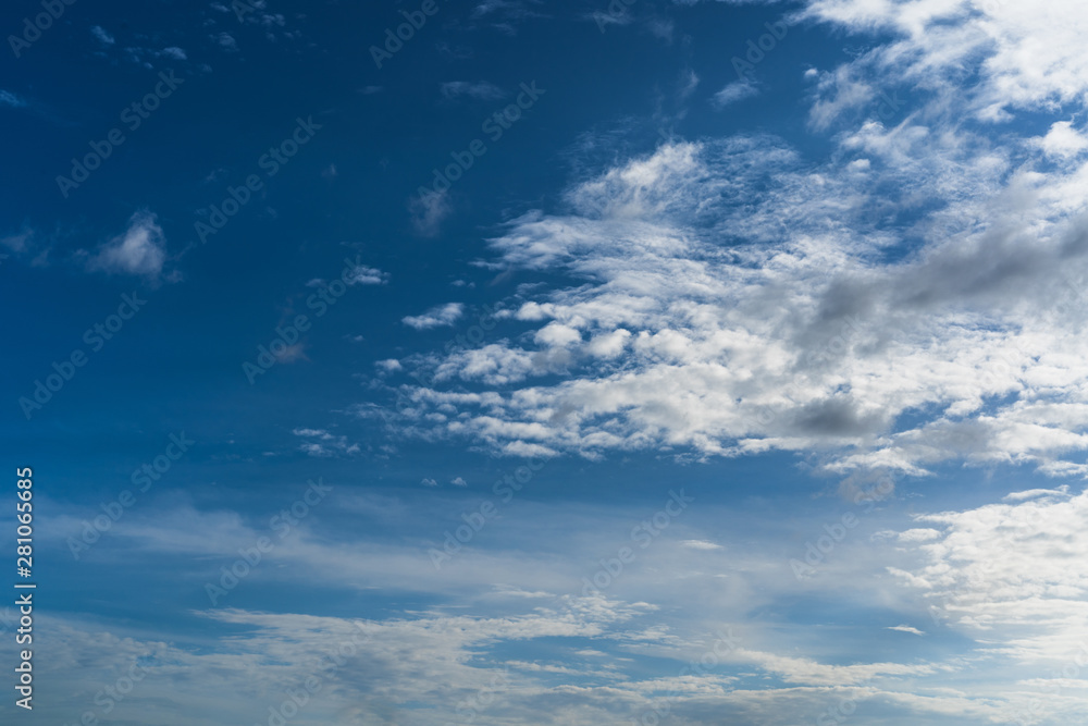 Abstract Blue sky with white could for background Abstract Blue sky with white could for background