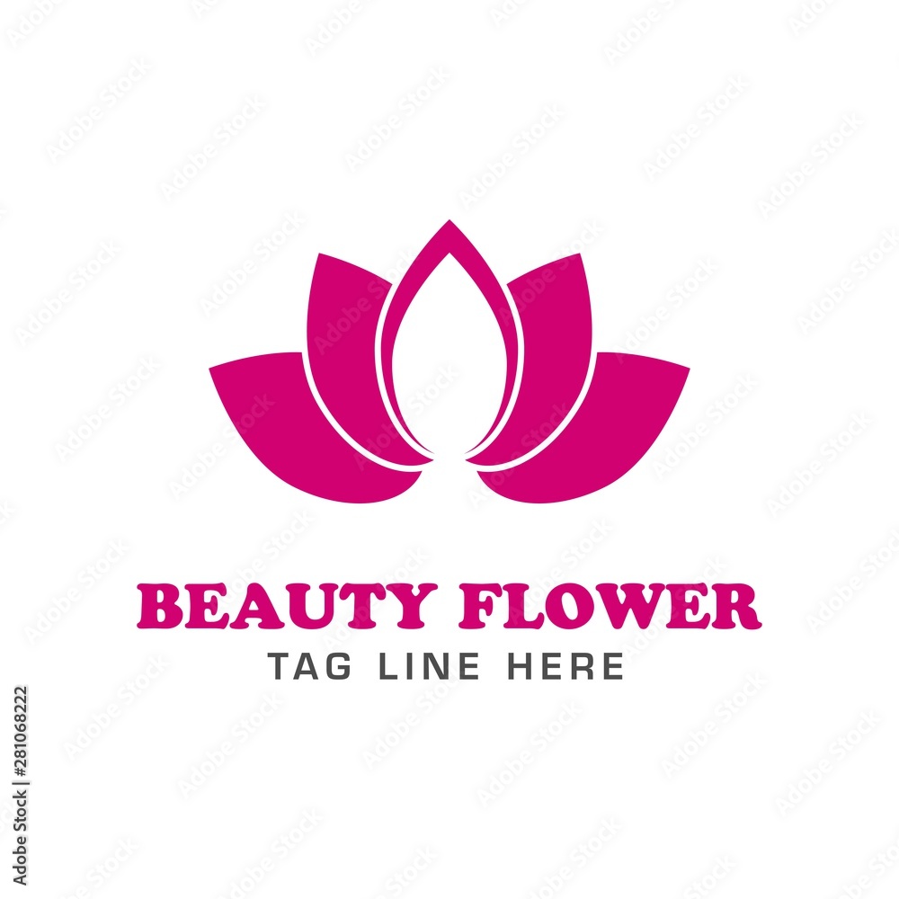 BEAUTY FLOWER LOGO DESIGN VECTOR BEAUTY FLOWER LOGO DESIGN VECTOR
