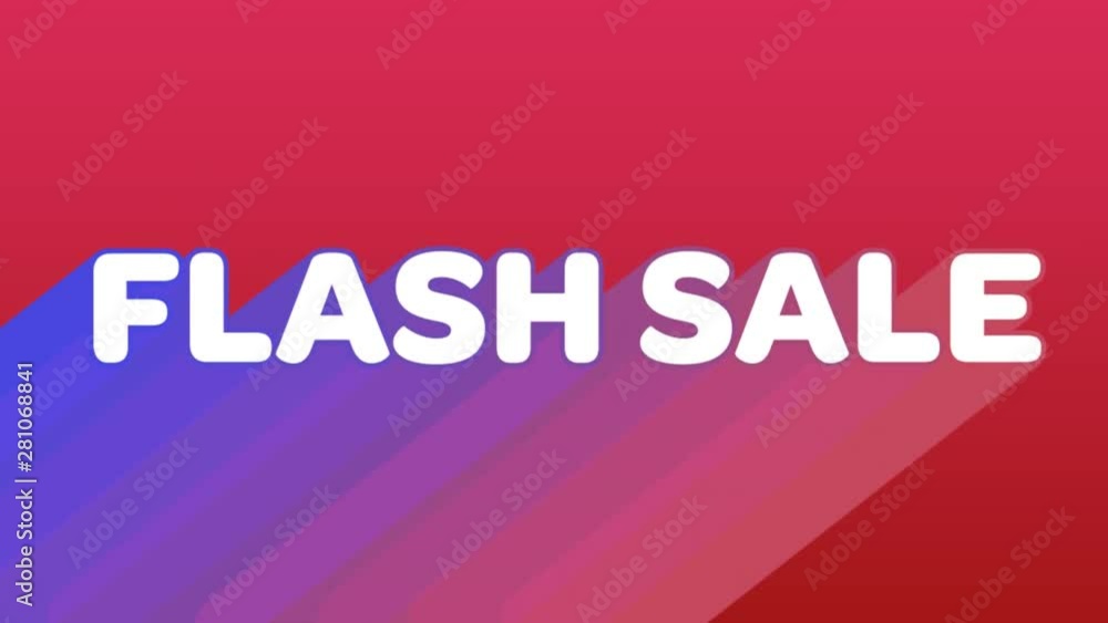 Flash sale graphic with colourful trails on red background Flash sale graphic with colourful trails on red background