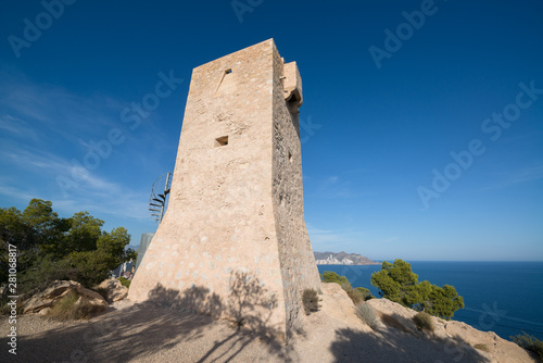 The watchtower of Aguilo in Benidorm, Spain
