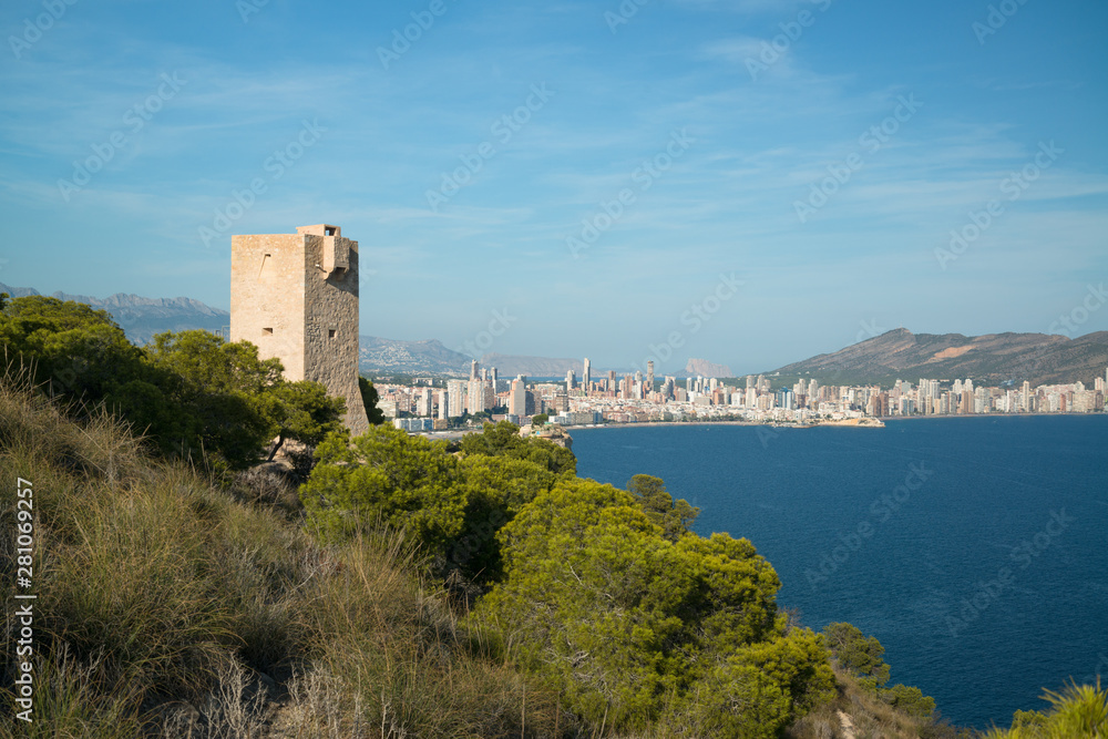 The watchtower of Aguilo in Benidorm, Spain