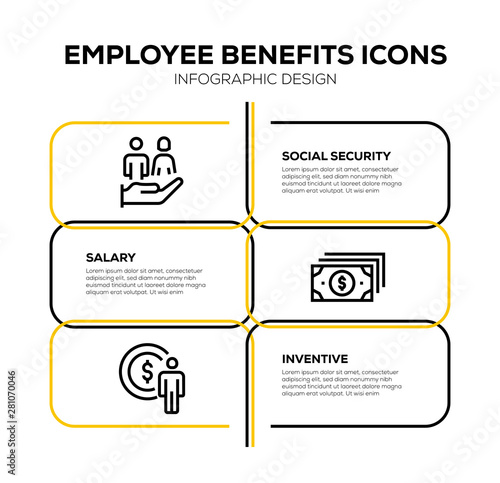 EMPLOYEE BENEFITS ICON SET