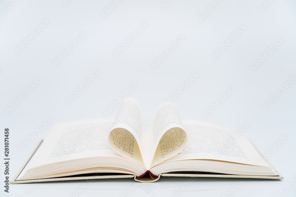 Some books in white background Some books in white background