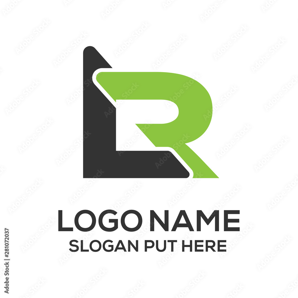 LR Letter logo design template LR Letter logo design template