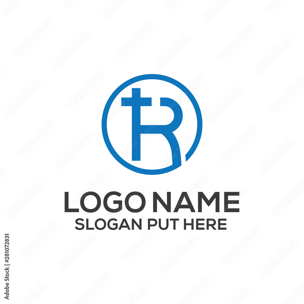 TR LETTER LOGO DESIGN TEMPLATE TR LETTER LOGO DESIGN TEMPLATE