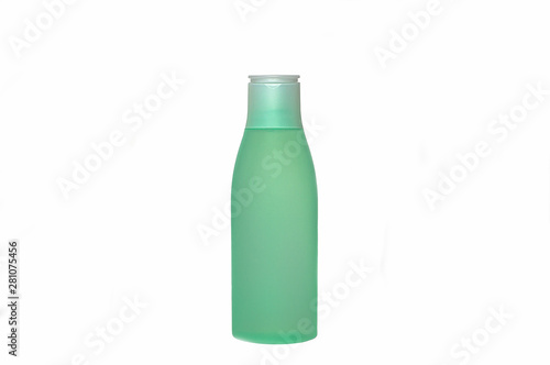 plastic matte bottle for cosmetic serum isolate