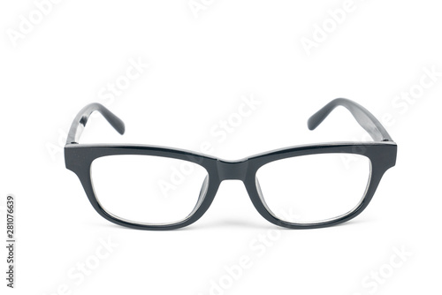 Black Eye Glasses Isolated on White background