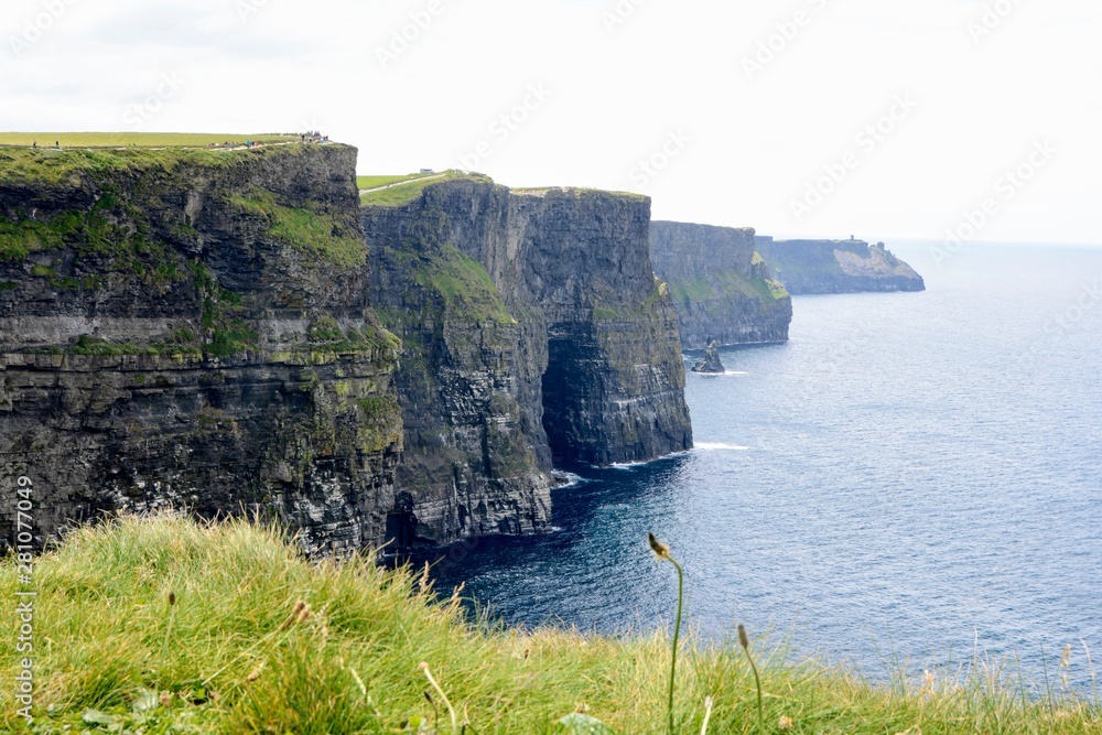 Cliffs of Moher, most visited natural attraction in Ireland. Cliffs of Moher, most visited natural attraction in Ireland.