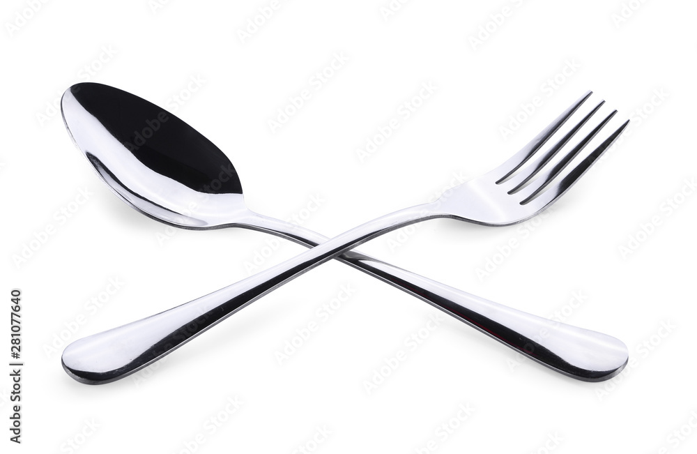 silver spoon isolated on white background silver spoon isolated on white background